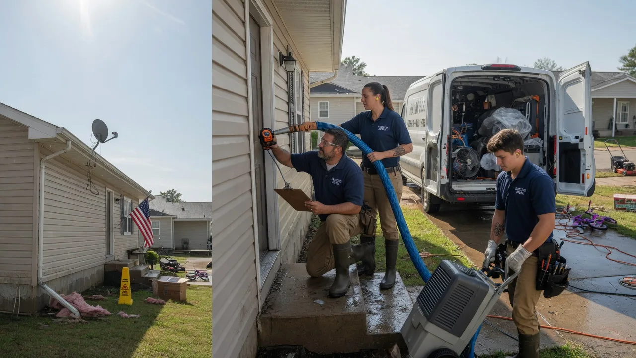 Ceiling Water Damage Restoration in Compton, IL near me